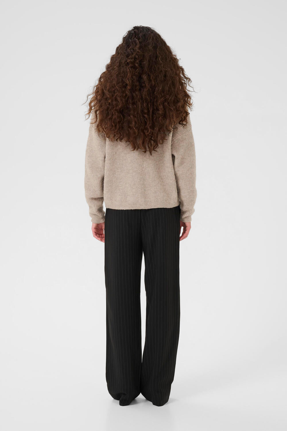 AlphaGZ uldcardigan - Warm Sand Melange